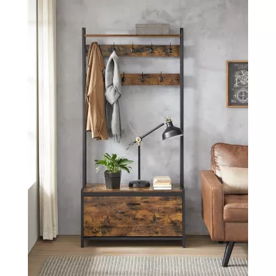 Songmics Wieszak z zamykan szafk na buty loft