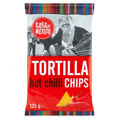 Casa De Mexico Tortilla nachos chips chilli (2021-11-23) 125 g