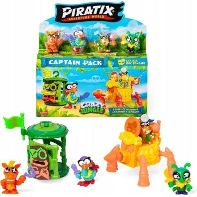 Piratix Crazy Jungle Captain Pack 4 1szt.mix