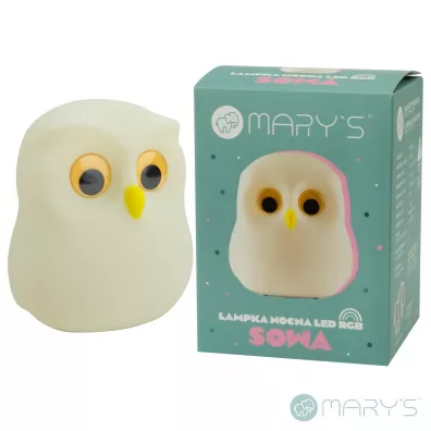 Lampka nocna LED sowa