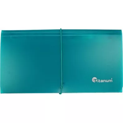 Titanum Teczka segreguj�ca DL turkusowa 13 przegr�dek