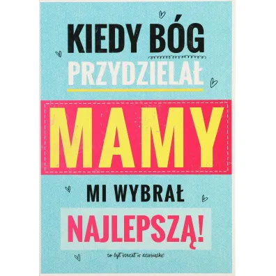 Karnet okazjonalny B6 z kopert� Dzie� Mamy PAN DRAGON KB6-1484