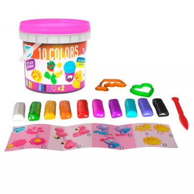Masa plastyczna lekka TM Lovin 10 kolor�w +akcesoria