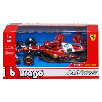 Ferrari Formula Without Helmet & Plastic Stand Bburago
