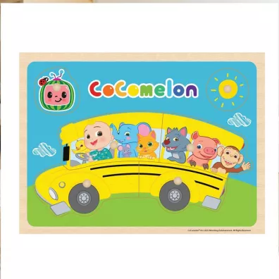 Drewniane puzzle ukadanka Autobus Cass Film