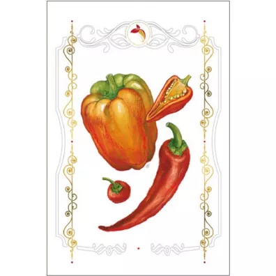 DaVinci Karnet B-BD 502 062 Papryki + koperta 12x18 cm