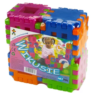 Klocki konstrukcyjne wafle 24 elementy Wikusie CZAKO 025975