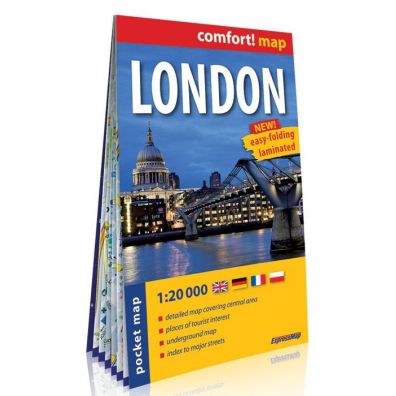 Comfort! map Londyn kieszonkowy plan miasta