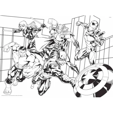 Puzzle 150 el. MaxiFloor Marvel Avengers Lisciani