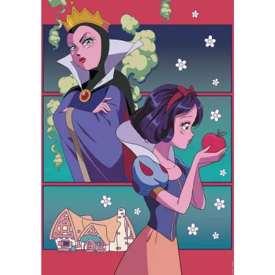 Puzzle 2x500 el. Kr�lewna �nie�ka / Ma�a Syrenka Educa
