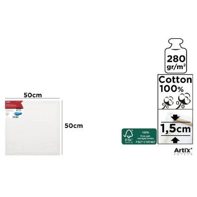 Artix Podobrazie 50x50x1,5cm, 280g