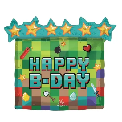 Anagram Balon foliowy Pixel Party 63x58cm
