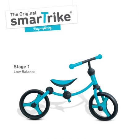 Rowerek biegowy Smart Trike - niebieski/czarny