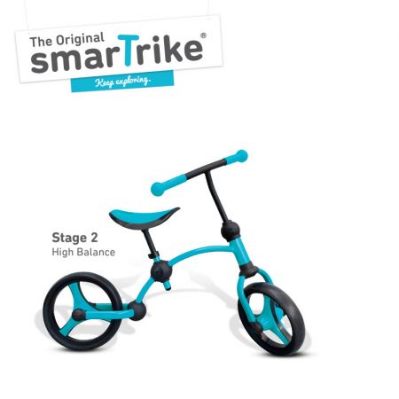 Rowerek biegowy Smart Trike - niebieski/czarny