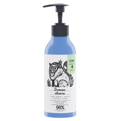 Yope Naturalny szampon do włosów przetłuszczających się Drzewo Oliwne Biała Herbata i Bazylia 300 ml