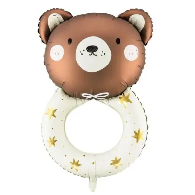 PartyDeco Balon foliowy Grzechotka mi� 61x88cm