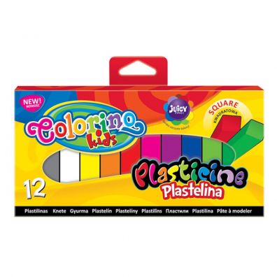 Patio Plastelina kwadratowa Colorino Kids 12 kolorw