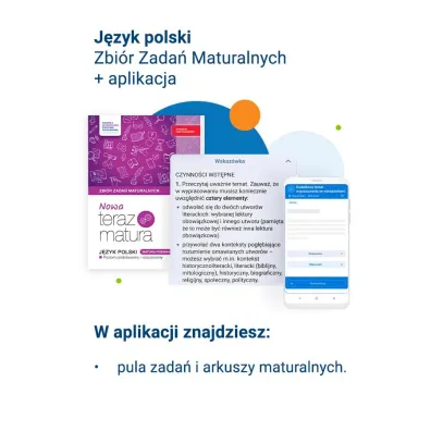 Nowa Teraz matura. J�zyk polski. Zbi�r zada� maturalnych. Matura pisemna. Poziom podstawowy i rozszerzony. Do matury 2026