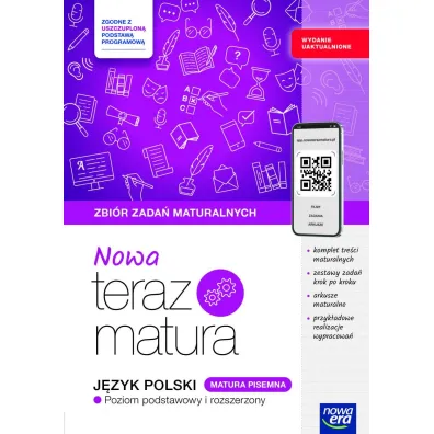 Nowa Teraz matura. J�zyk polski. Zbi�r zada� maturalnych. Matura pisemna. Poziom podstawowy i rozszerzony. Do matury 2026