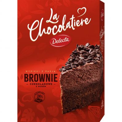 Delecta La Chocolatiere Brownie czekoladowe z musem 463 g