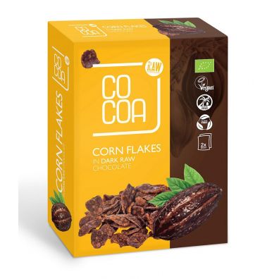 Cocoa Patki kukurydziane w ciemnej czekoladzie 200 g Bio