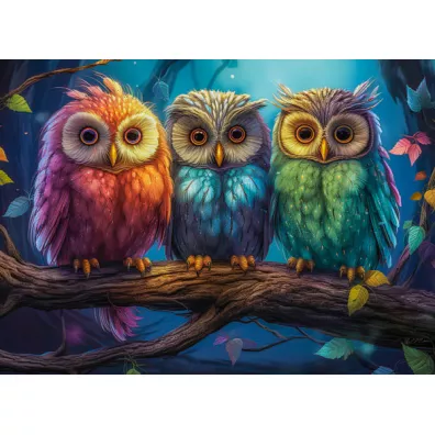 Puzzle 300 el. Three Little Owls Castorland