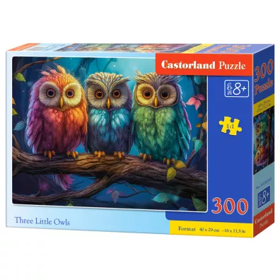 Puzzle 300 el. Three Little Owls Castorland