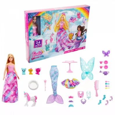 Barbie Kalendarz adwentowy Kraina fantazji HGM66 Mattel