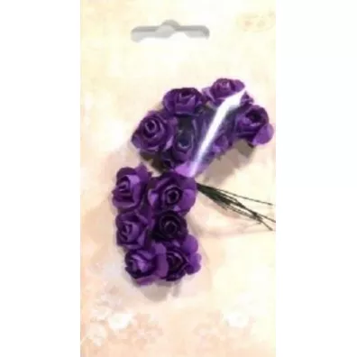 Galeria Hobby R�yczki papierowe ciemnofioletowe 12 szt.
