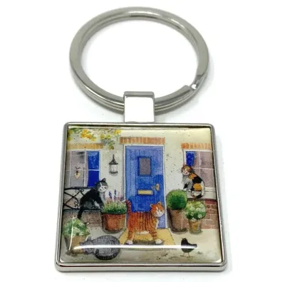 Alex Clark Brelok do kluczy K07 Koty przed domem
