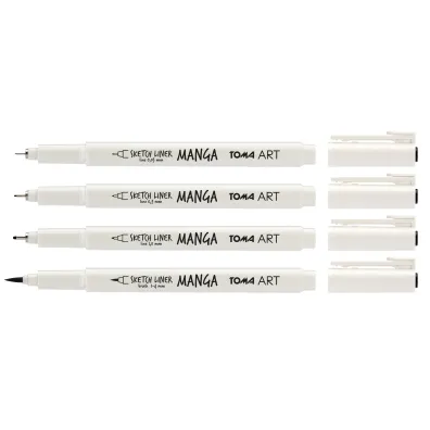 Toma Cienkopisy Manga Sketch Liner 4 szt.