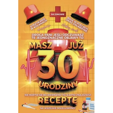 Yeku Karnet Urodzinowy z recept� 30