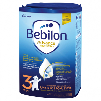 Bebilon 3 Pronutra-Advance Odżywcza formuła na bazie mleka po 1. roku życia 800 g