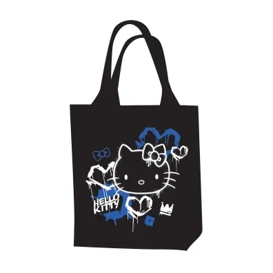Patio Torba na rami� Hello Kitty Woven black neon