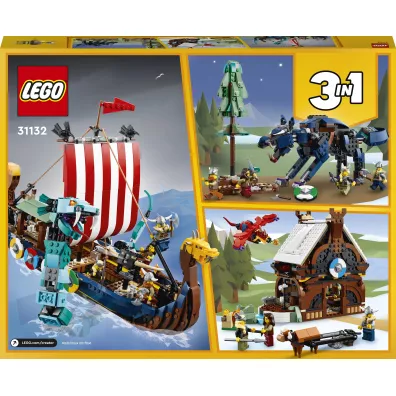 LEGO Creator Statek wiking�w i w�� z Midgardu 31132