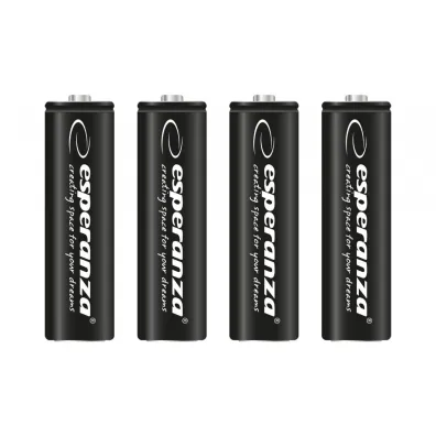 Esperanza Akumulatory NI-MH AA 2600mAh 4szt. czarne
