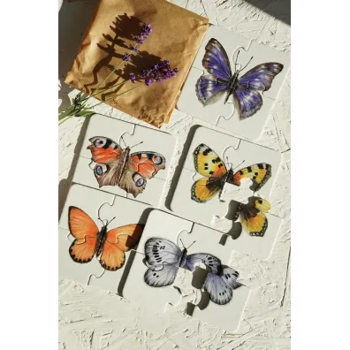 Puzzle 4 el. Motyle Mama Maluje