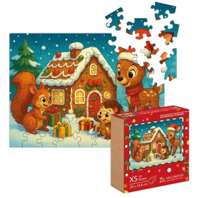 Puzzle drewniane 90 el. �wi�teczni przyjaciele Alexander