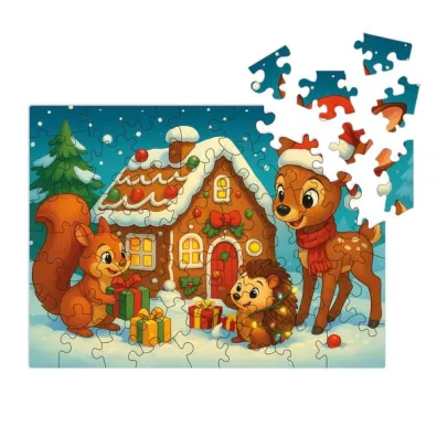 Puzzle drewniane 90 el. �wi�teczni przyjaciele Alexander