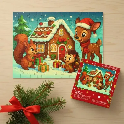Puzzle drewniane 90 el. �wi�teczni przyjaciele Alexander