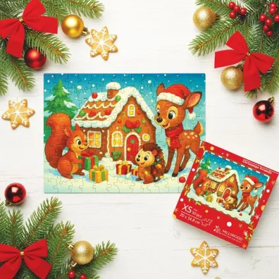 Puzzle drewniane 90 el. �wi�teczni przyjaciele Alexander