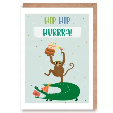 Cardie Kartka urodzinowa Hip-hip, hurrra!