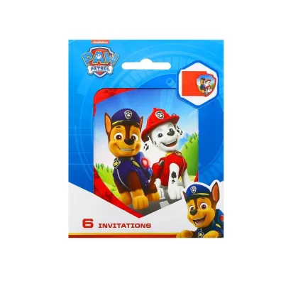 Procos Zaproszenia z kopertami Paw Patrol 6 szt.