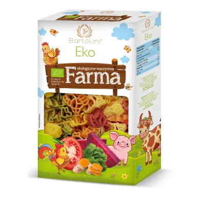 Bartolini Makaron dla dzieci z warzywami Farma 250 g Bio