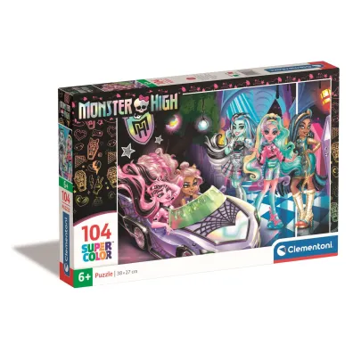 Puzzle 104 el. SuperColor. Monster High Clementoni