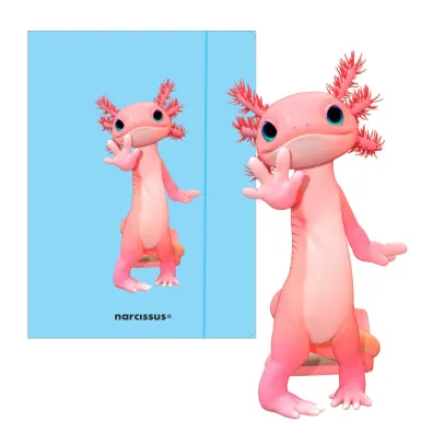Narcissus Teczka A4 z gumk� - Teddies& Aksolotl