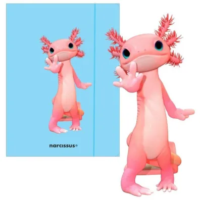 Narcissus Teczka A4 z gumk� - Teddies& Aksolotl