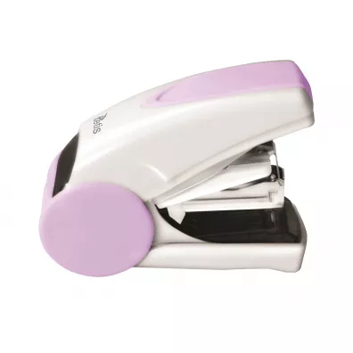 Tetis Mini zszywacz fioletowy, bia�y 10,20 kartek