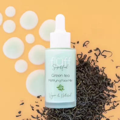 Fluff Mattifying Face Milk matujce mleczko do twarzy Zielona Herbata 40 ml