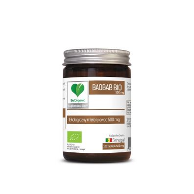 Be Organic Baobab 500 mg suplement diety 62 g Bio